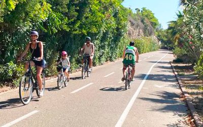 Pista ciclabile del Parco Costiero della Riviera dei Fiori